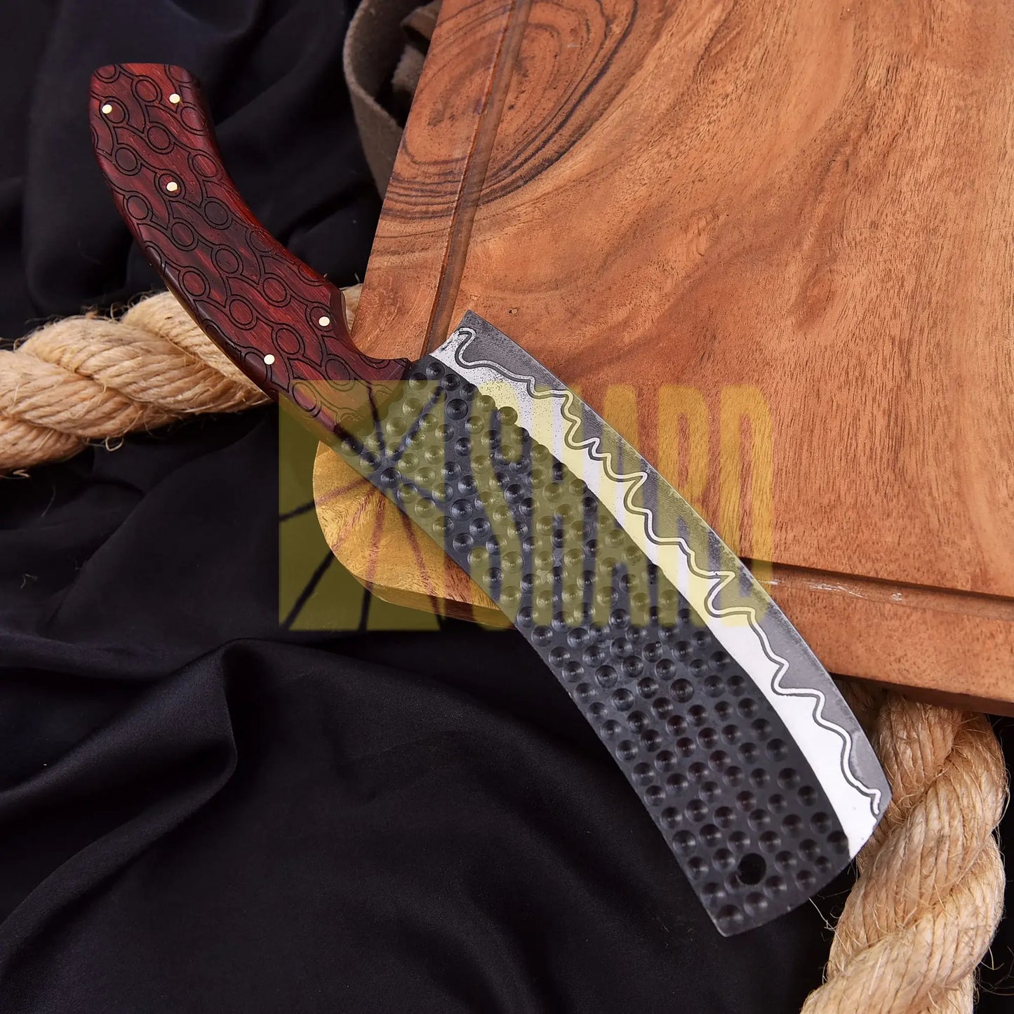 Timberfang – 1095 Carbon Steel Hand-Forged Chef Cleaver by Shard Blade