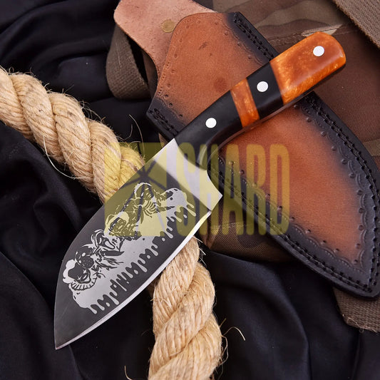 The Emberfang – Hand-Forged Carbon Steel Cleaver by Shard Blade