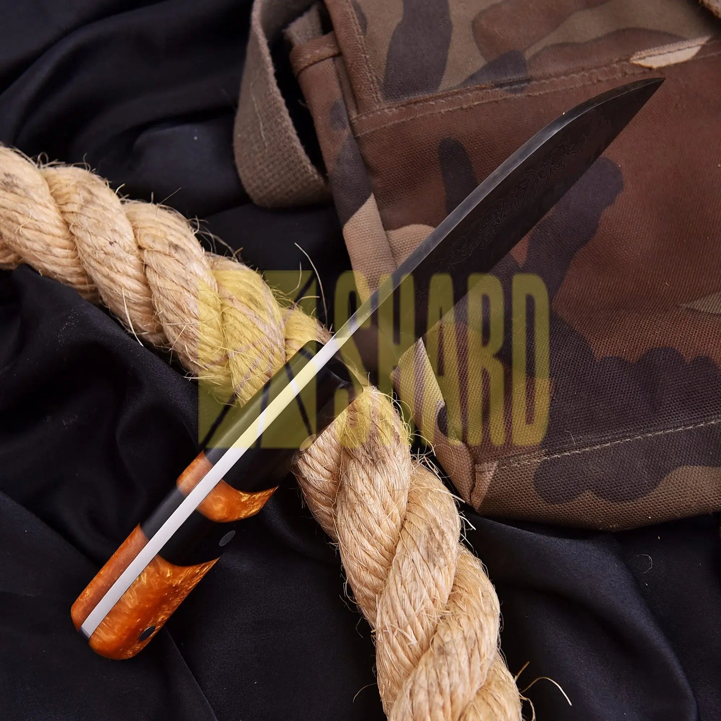 The Emberfang – Hand-Forged Carbon Steel Cleaver by Shard Blade