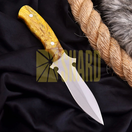 Eternal Heirloom Heritage Tool crafted from J2 steel with bright yellow resin handle