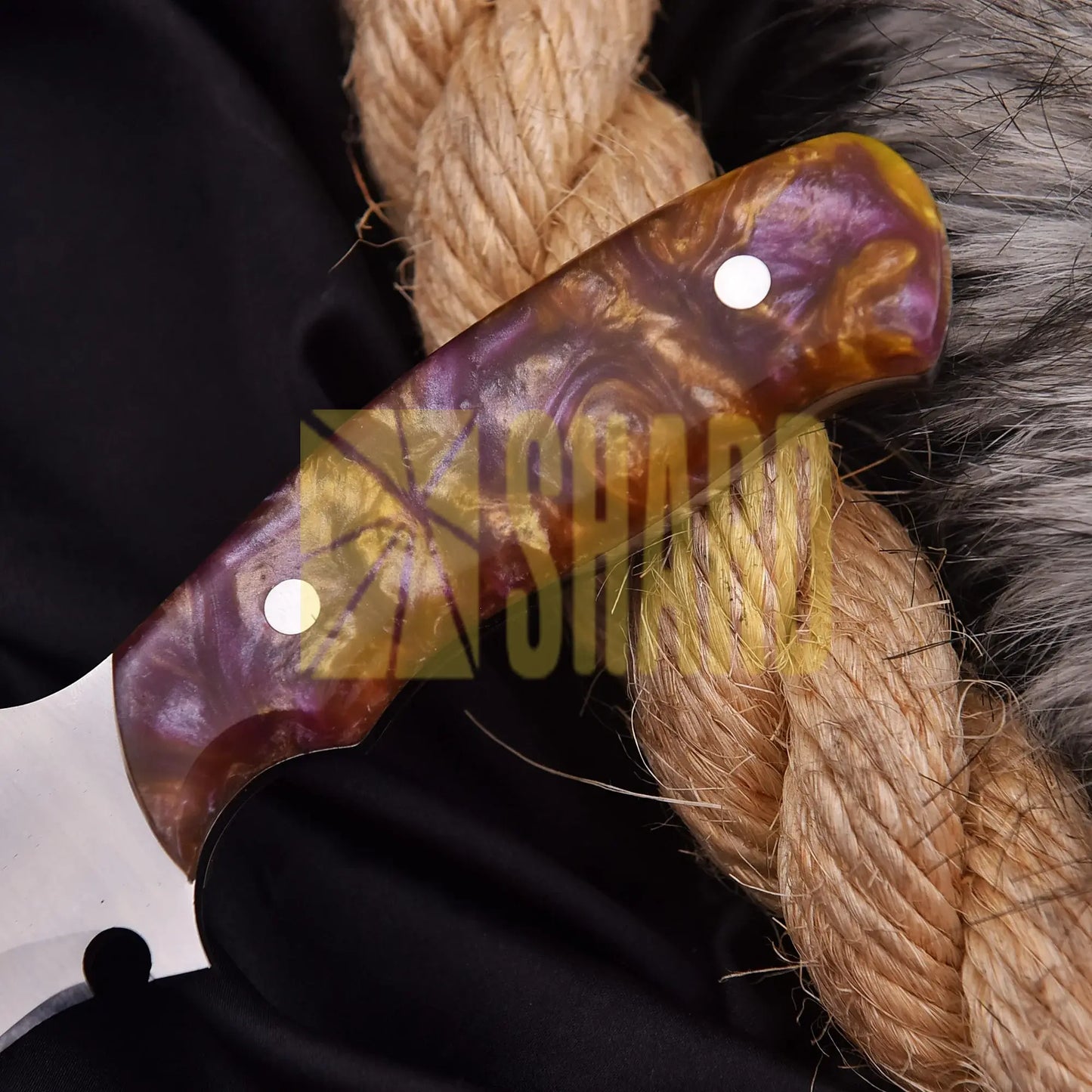 Eternal Heirloom Heritage Tool with mixed colored resin handle and J2 steel edge