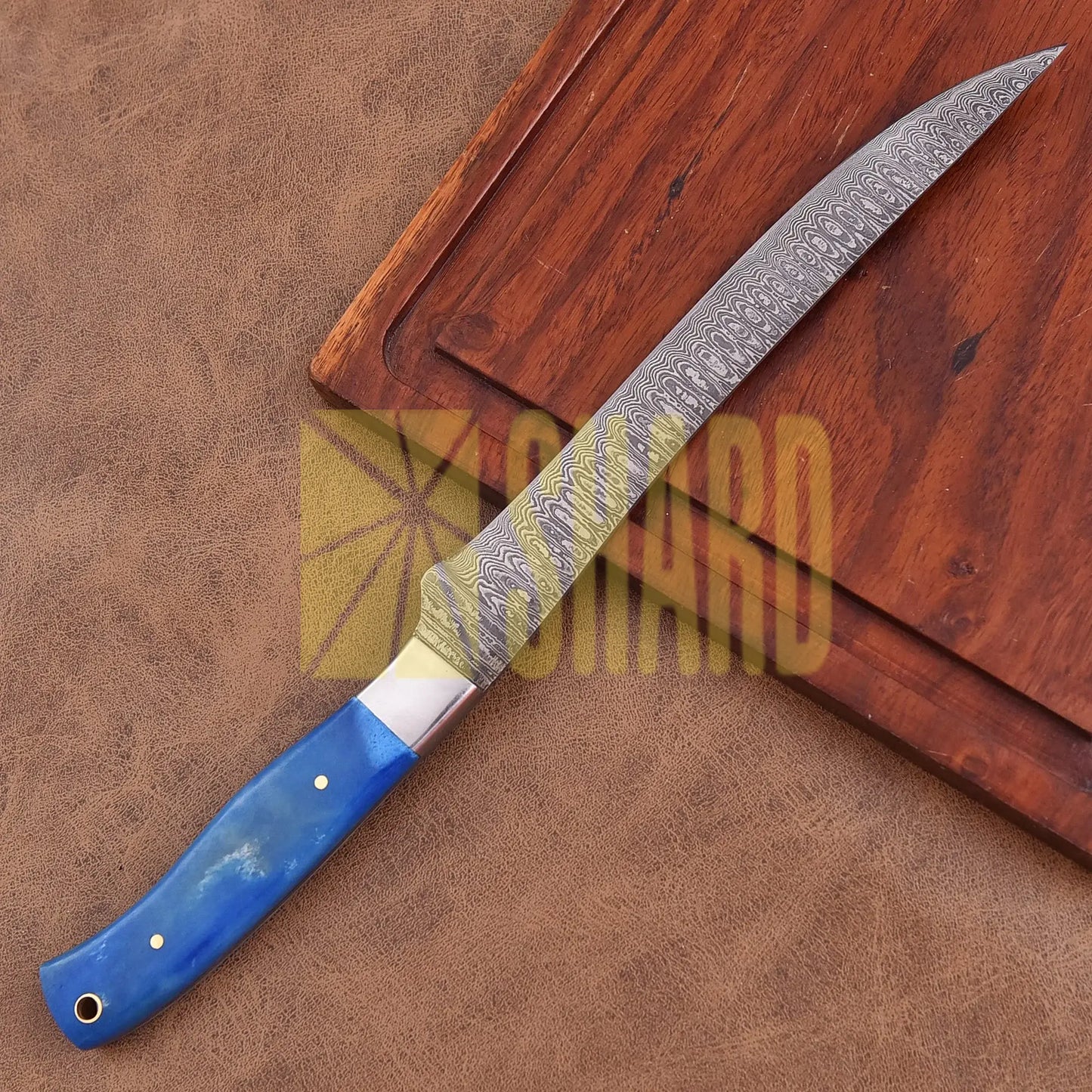 Shard Blade “Skywave” Damascus Steel Fillet Knife – Full Tang Durability