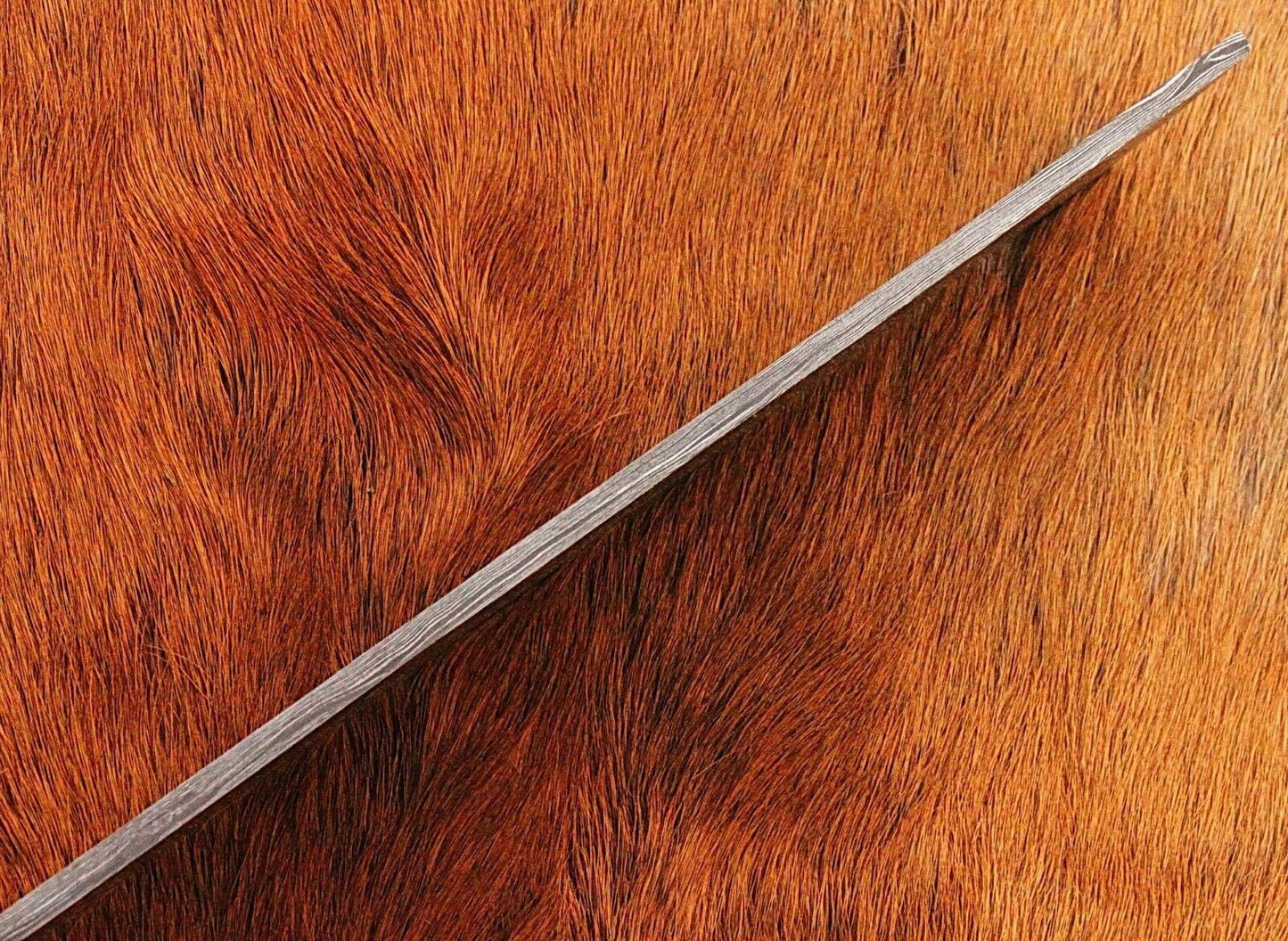 10" Hand Forged Damascus Steel Billet/Bar For Knife Making "Rain Drop Pattern"