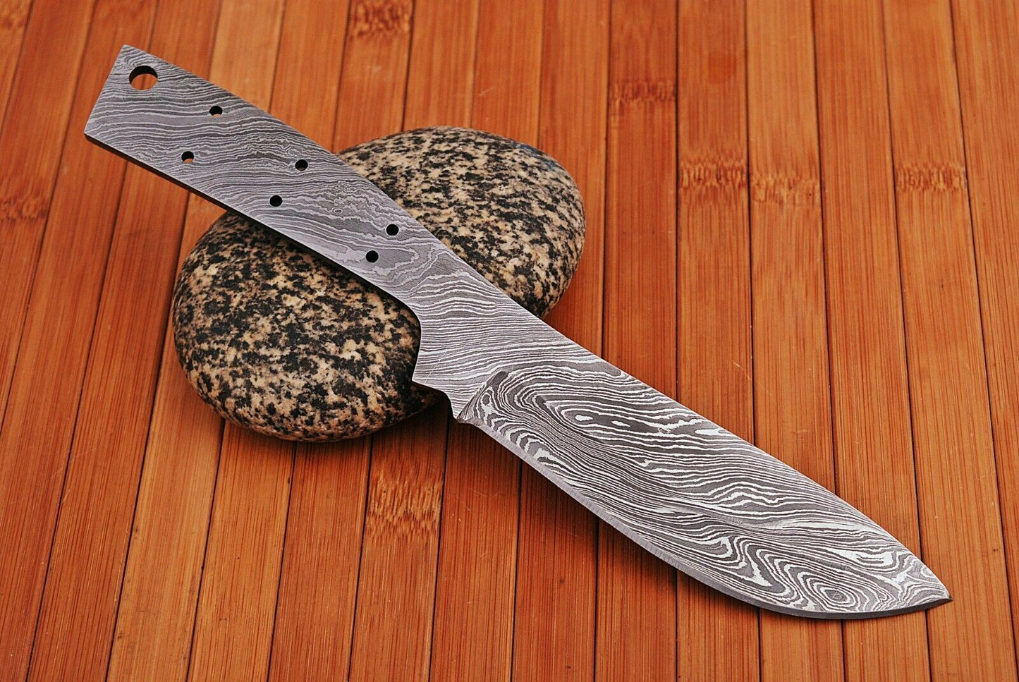 Custom Handmade Full Tang Damascus Steel Blank Blade for Knife Making Supply (9)