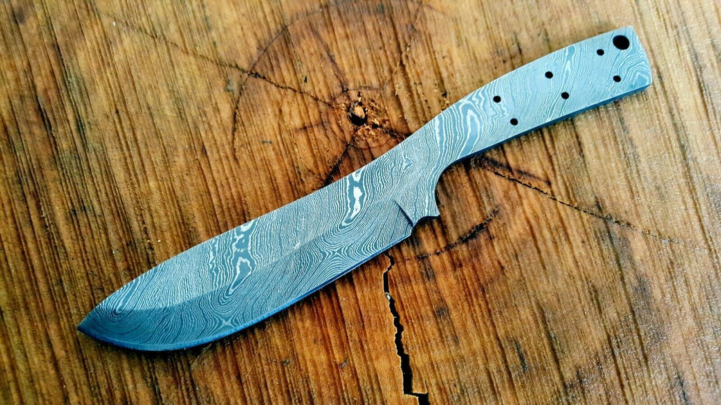 Custom Handmade Full Tang Damascus Steel Blank Blade for Knife Making Supply (9)