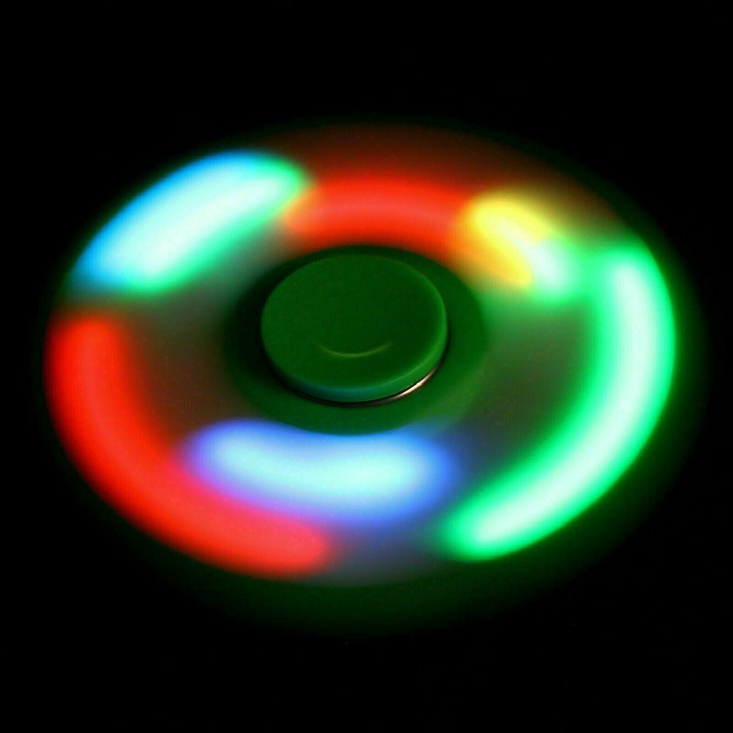 Lot of 3 LED Tri-Spinner Fidget Toy EDC Hand Finger Spinner Desk Focus