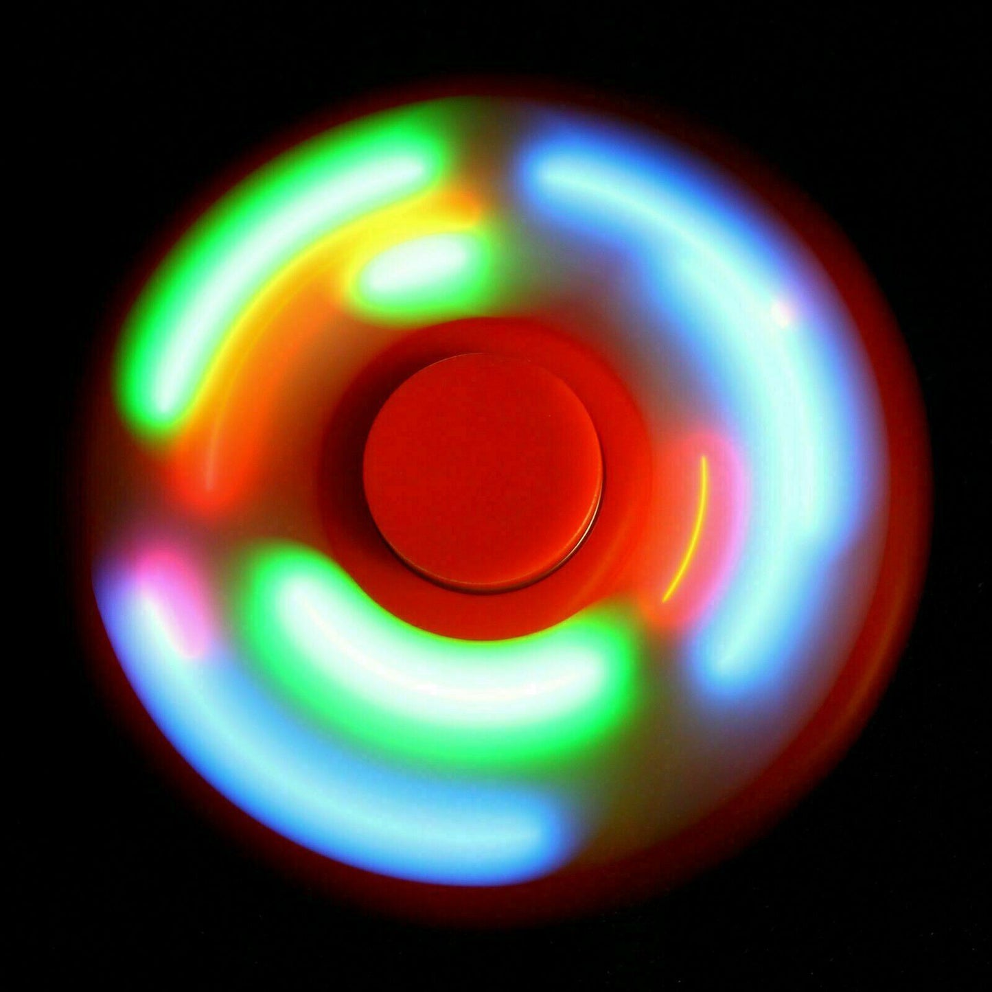 Lot of 3 LED Tri-Spinner Fidget Toy EDC Hand Finger Spinner Desk Focus