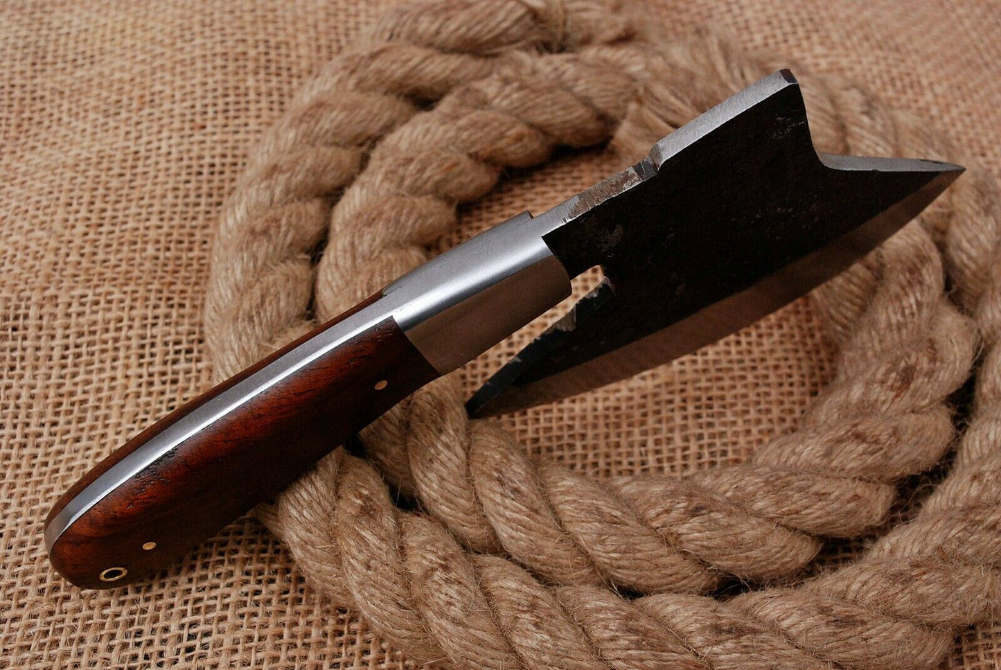 8" Custom Hand Forged Railroad High Carbon Steel Hunting Cleaver Knife (725)