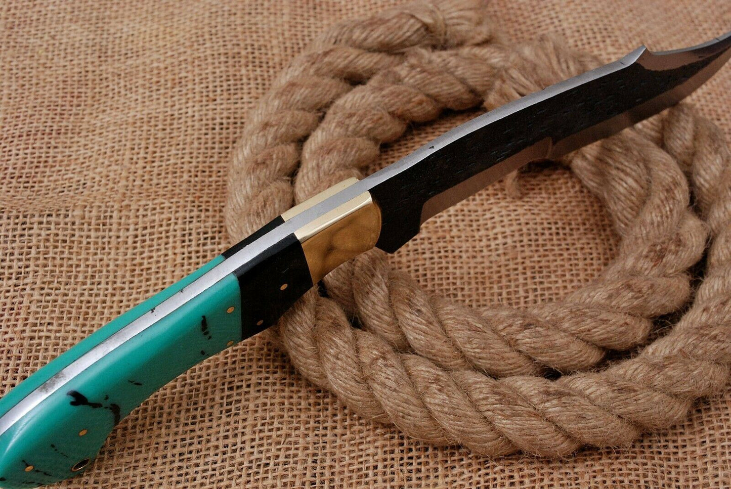 13" Custom Hand Forged Railroad High Carbon Steel Hunting Cleaver Knife (739)
