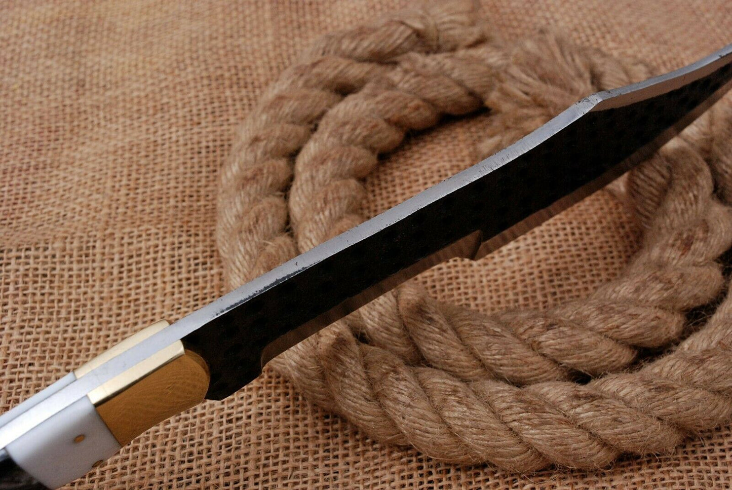 15" Custom Hand Forged Railroad High Carbon Steel Cleaver Knife (741)