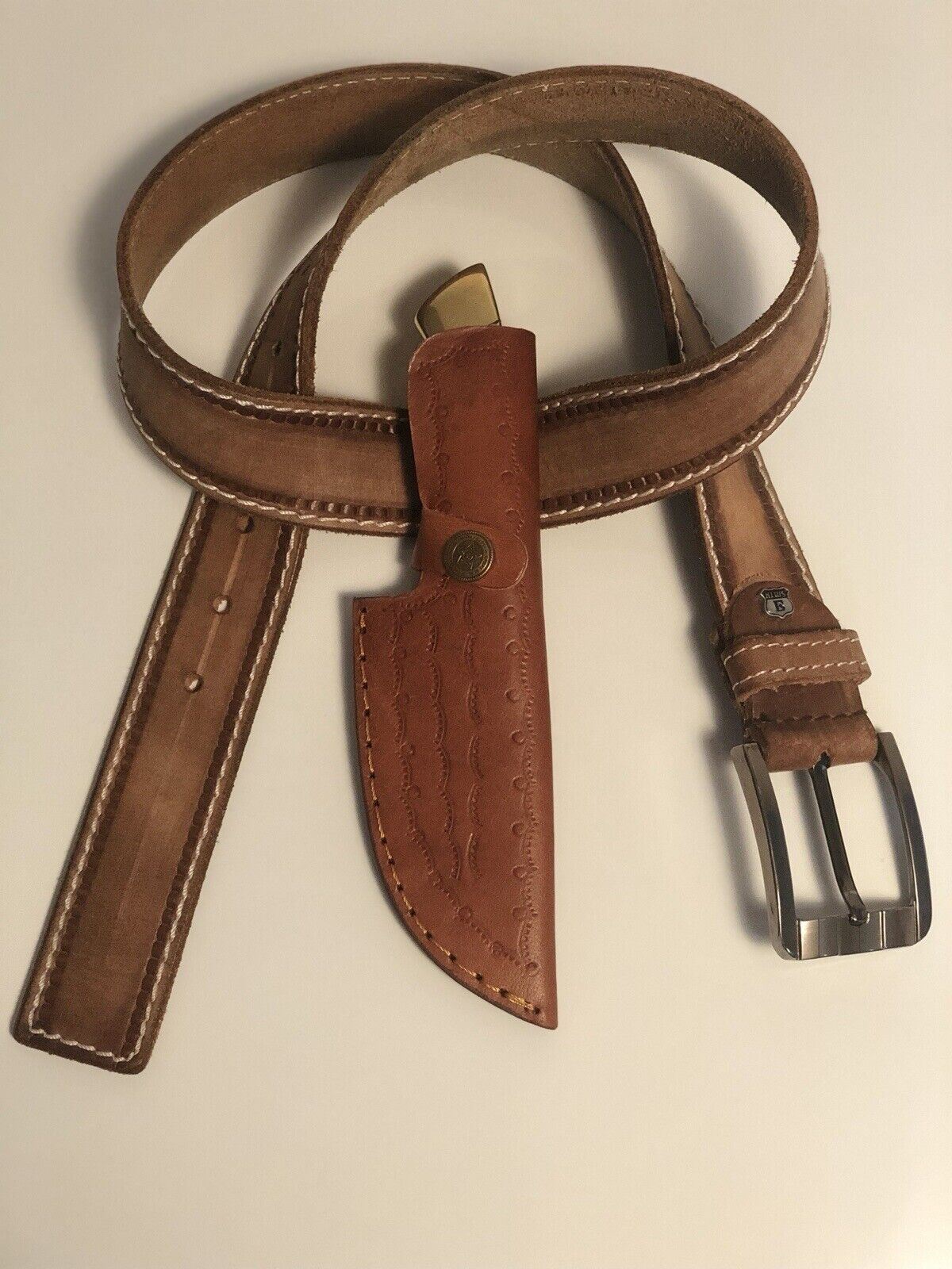 HANDMADE Genuine Hand Crafted BELT SHEATH Holster For FIXED BLADE KNIFE