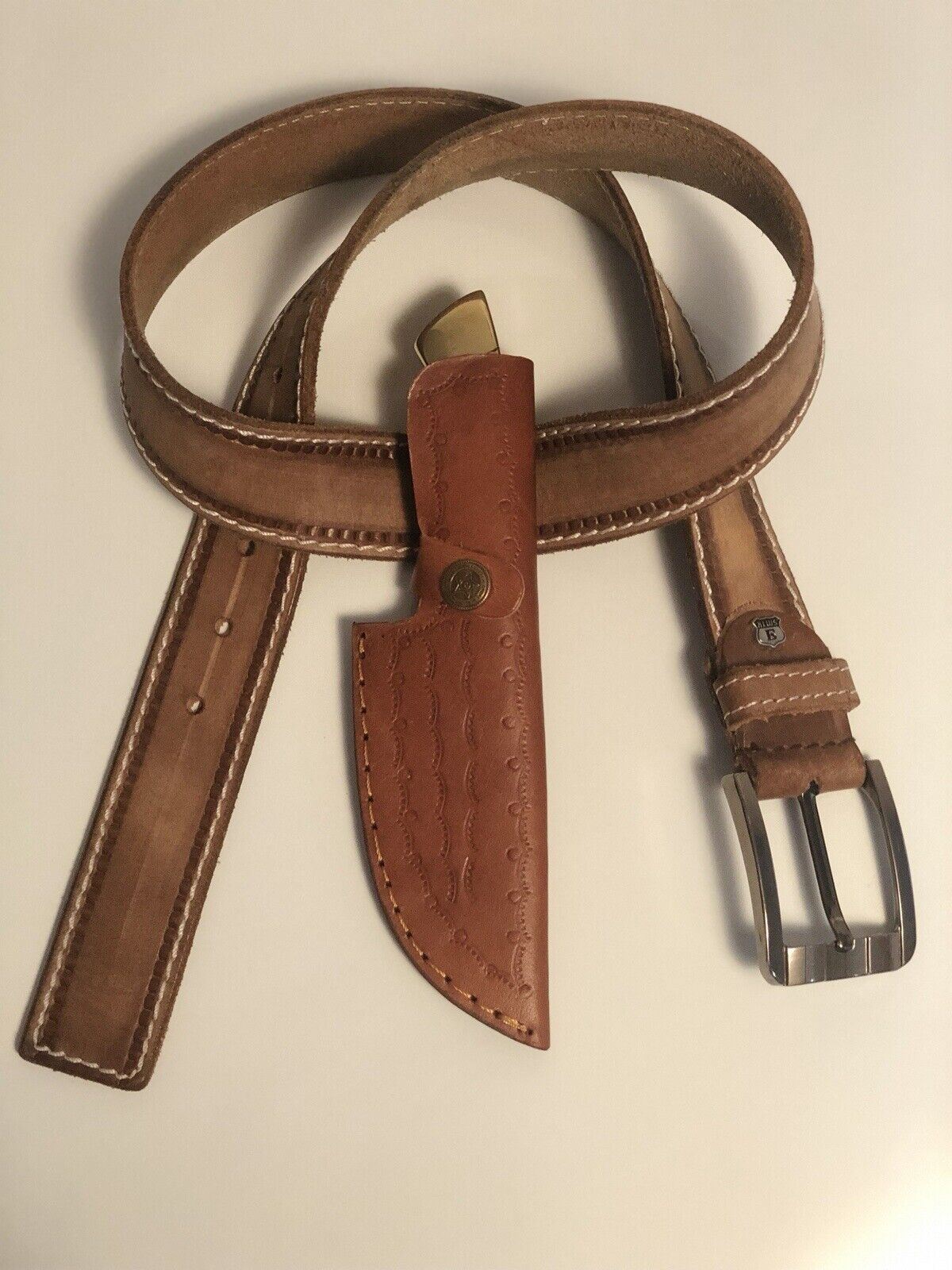 HANDMADE Genuine Hand Crafted BELT SHEATH Holster For FIXED BLADE KNIFE