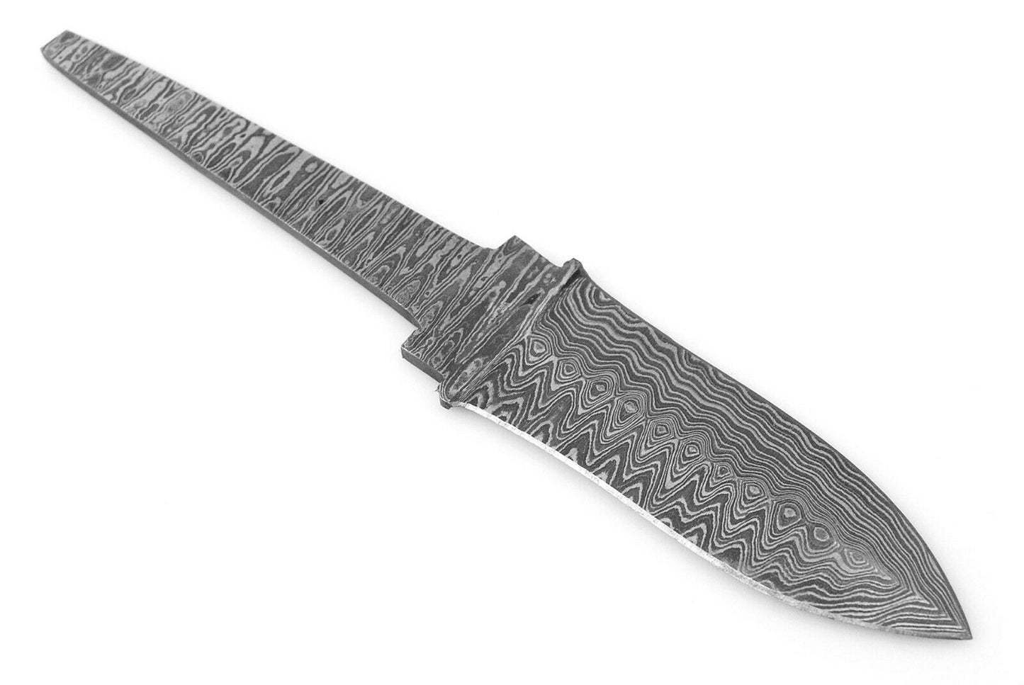 HAND FORGED Damascus Steel Dagger Rat Tail Blank Blade Knife Making Supply (820)