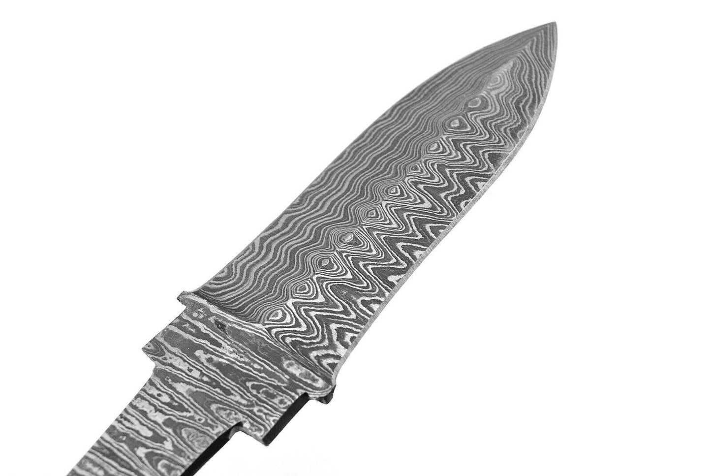 HAND FORGED Damascus Steel Dagger Rat Tail Blank Blade Knife Making Supply (820)
