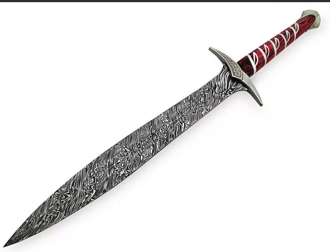 Lord of the Rings Sting HANDMADE DAMASCUS LOTR Movie sword of Frodo with Sheath