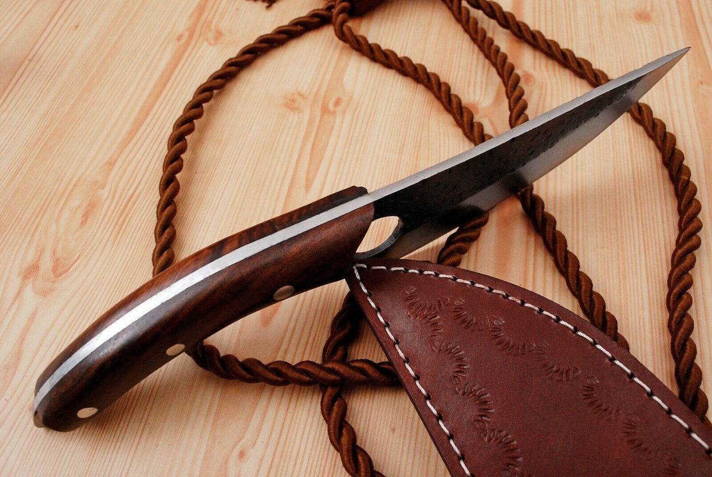 SHARD BLADE Hand Forged D2 Steel Full Tang Hunting Boing Meat Clever Knife
