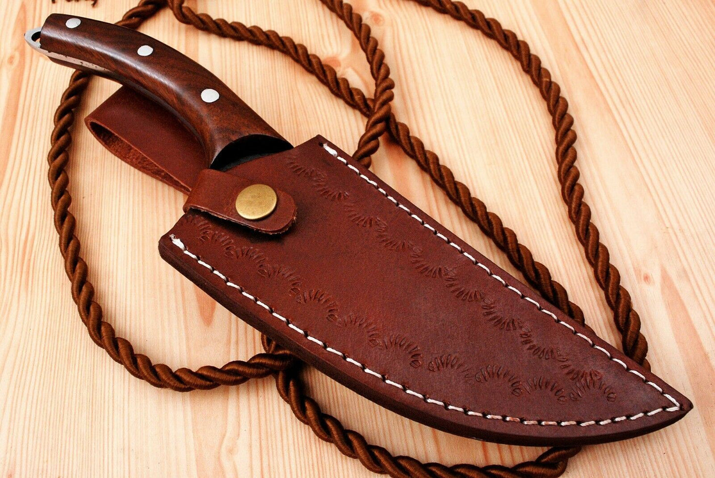 SHARD BLADE Hand Forged D2 Steel Full Tang Hunting Boing Meat Clever Knife