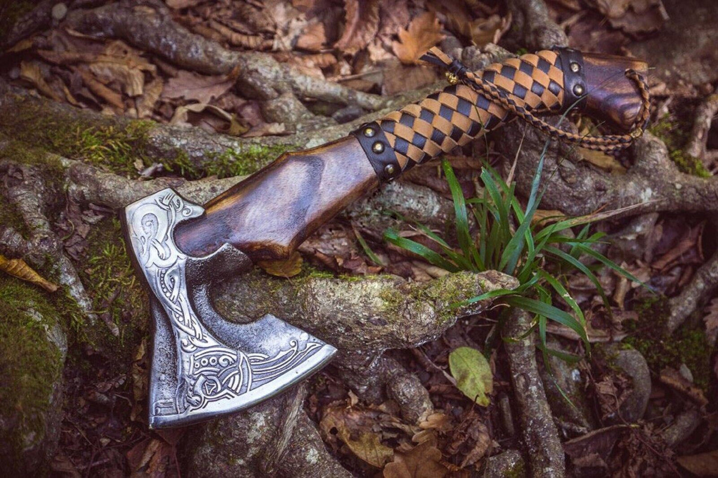 CUSTOM HAND FORGED Carbon Steel Viking Axe VALHALLA Axe Throwing Norse W/Sheath