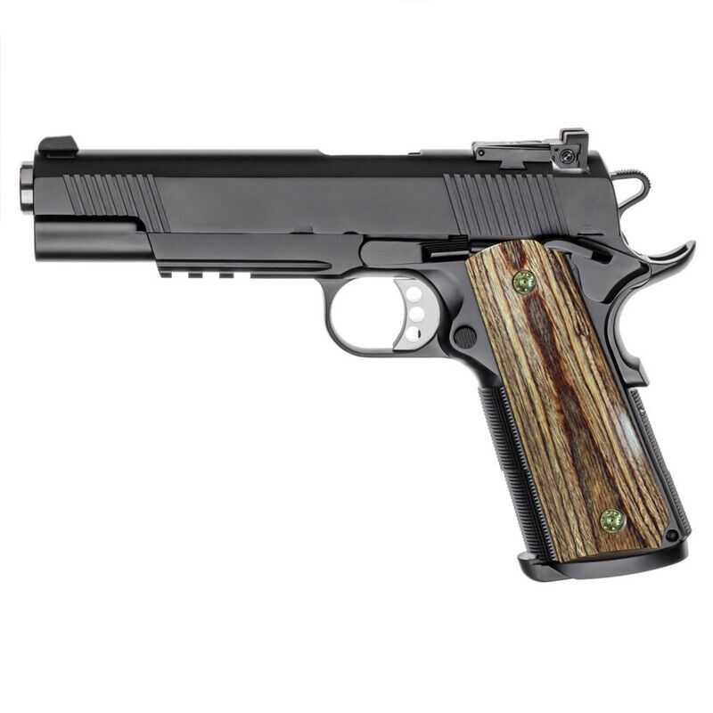 1911 Grips Classic Wood Full Size W/Screws + Wrench fits Springfield Colt Rock