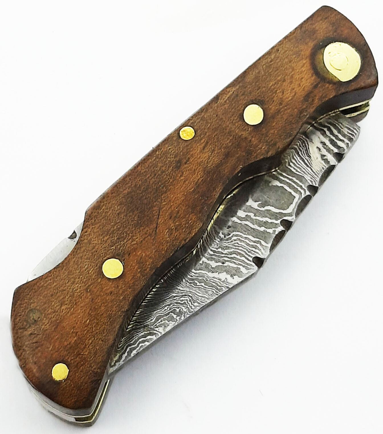 SHARDBLADE HAND FORGED Damascus Steel Lock back Folding Pocket Knife with Sheath