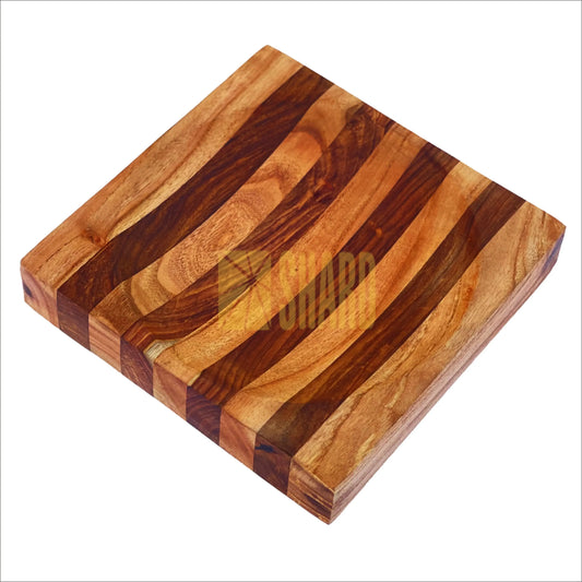 Glacier Hollow 8” Ulu Chopping Bowl – Handcrafted Hardwood Cutting Basin by Shard Blade