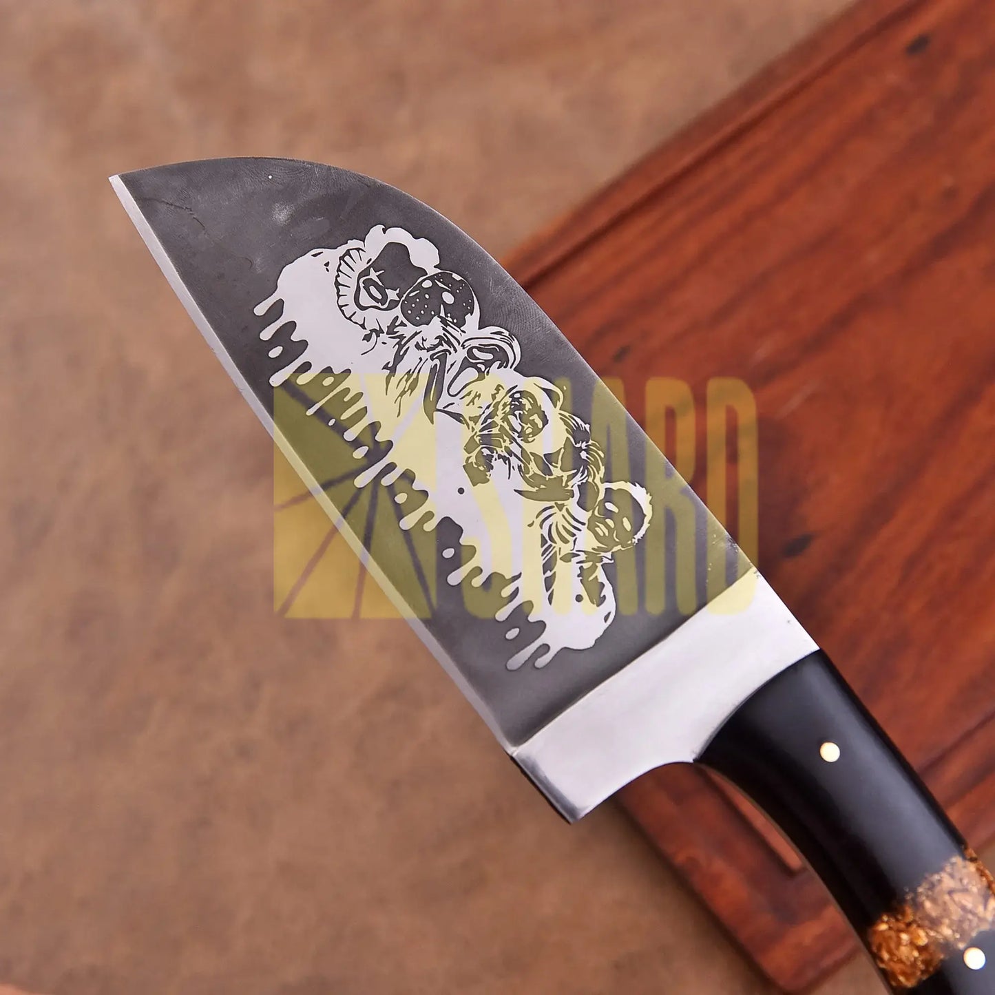 Shard Blade “Butcher’s Wrath” Skinner – 1095 High Carbon Steel with Resin Stone Handle
