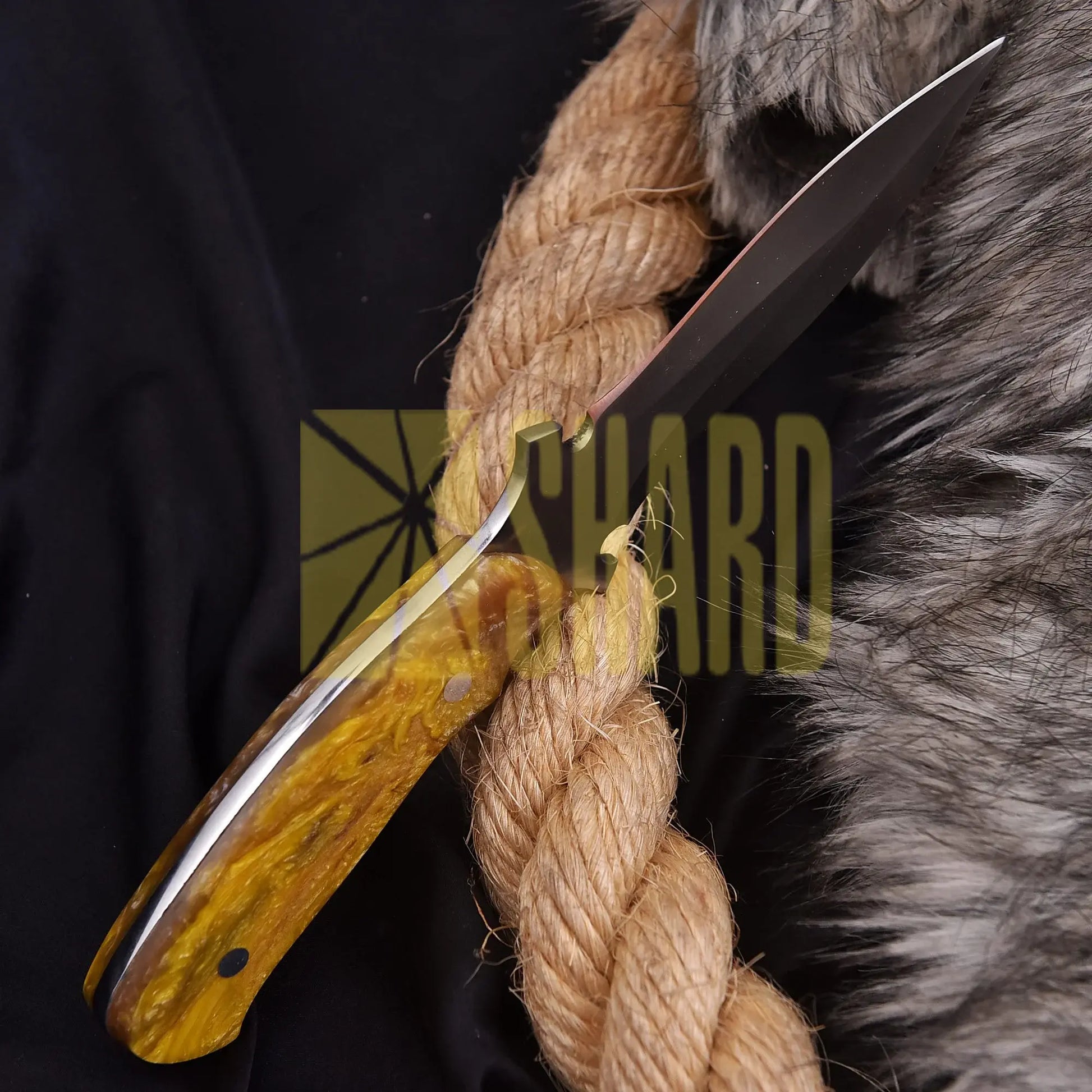 Eternal Heirloom Heritage Tool crafted from J2 steel with bright yellow resin handle