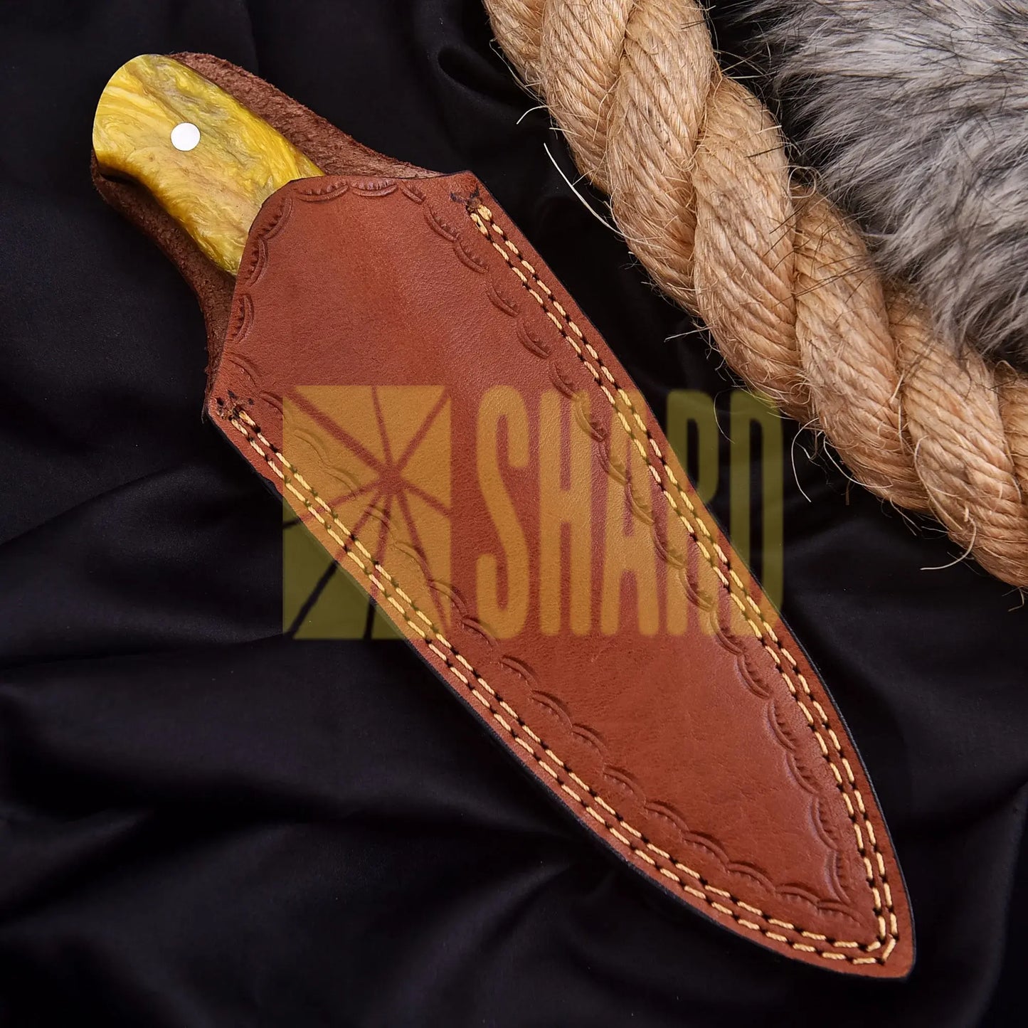 Eternal Heirloom Heritage Tool crafted from J2 steel with bright yellow resin handle