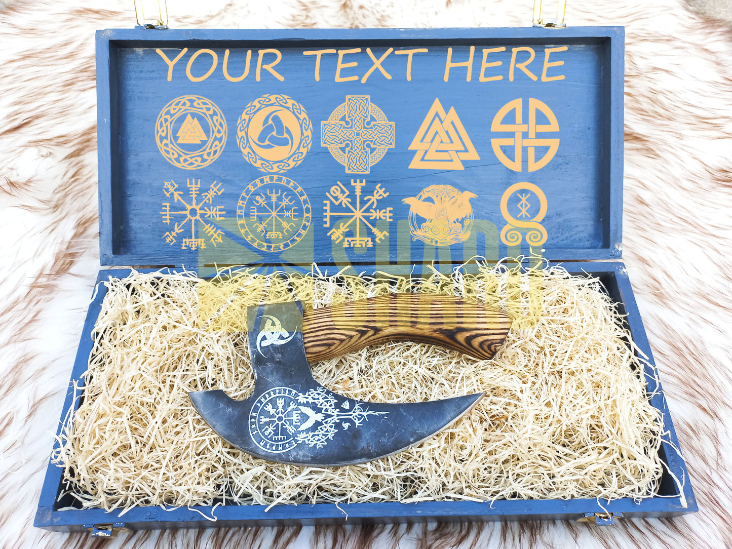 SHARD BLADE HAND FORGED Carbon Steel Pizza Cutter Battle Ready Throwing Axe  Hatchet VIKING Axe +Sheath With Gifting Box - PX03