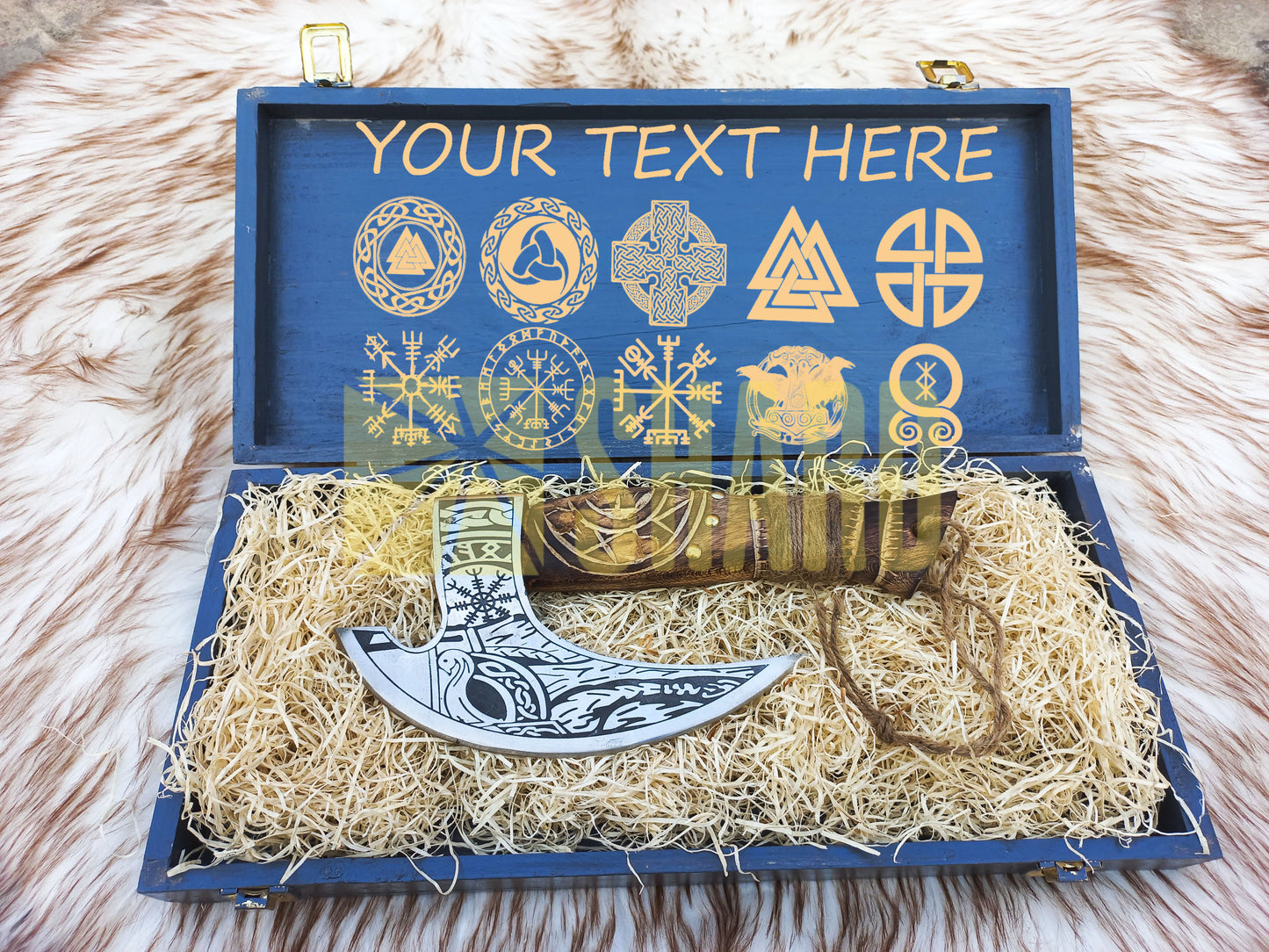 SHARD BLADE HAND FORGED Carbon Steel Pizza Cutter Battle Ready Throwing Axe  Hatchet VIKING Axe +Sheath With Gifting Box - PX07