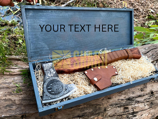 SHARD BLADE HAND FORGED Carbon Steel Battle Ready Throwing Axe  Hatchet VIKING Axe +Sheath With Gifting Box - AX123