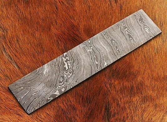10" Hand Forged Damascus Steel Billet Bar/Bar For Knife Making  "Twisted Pattern"