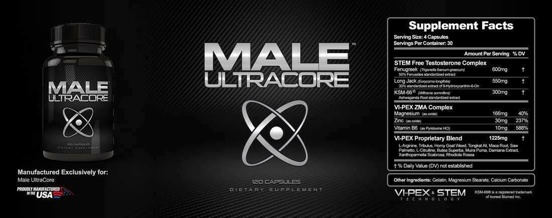 Male Ultracore - Testosterone Booster & Performance Enhancing Supplement