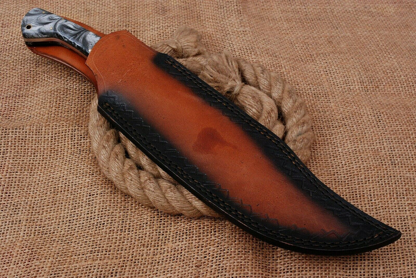 15" Custom Hand Forged Railroad High Carbon Steel Cleaver Knife (741)