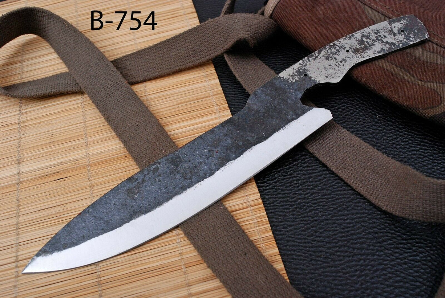 Hand Forged Railroad Spike Carbon Steel Chef Knife Blank Blade for Knife Making
