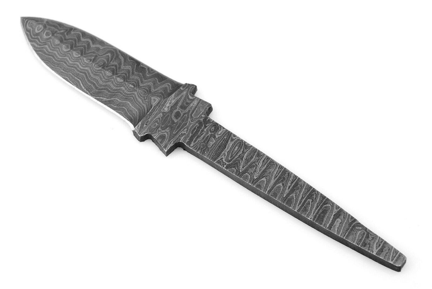 Hand Forged Damascus Steel Full Tang Dagger Blank Blade Knife Making Supply-818