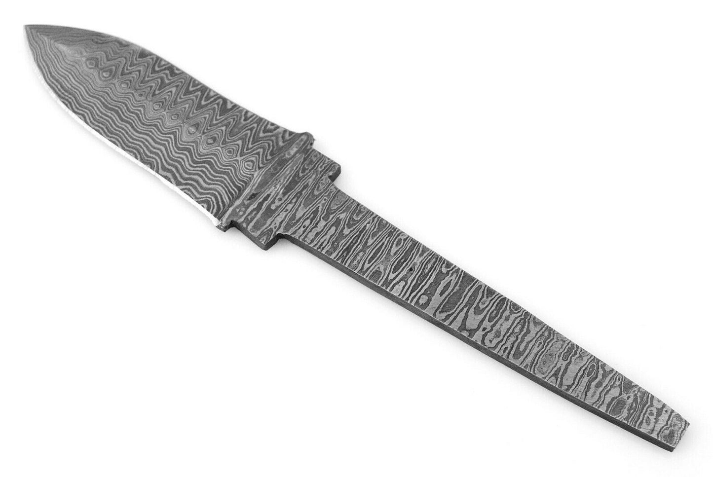 HAND FORGED Damascus Steel Dagger Rat Tail Blank Blade Knife Making Supply (820)