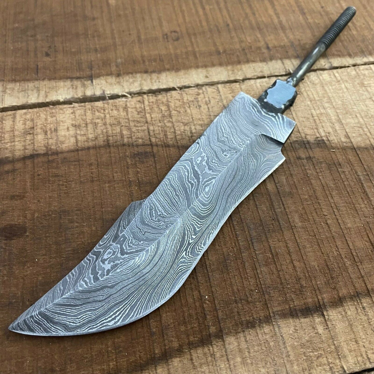 SHARDBLADE Custom Hand Forged Damascus Steel Hunting Rat Tail Blank Blade knife