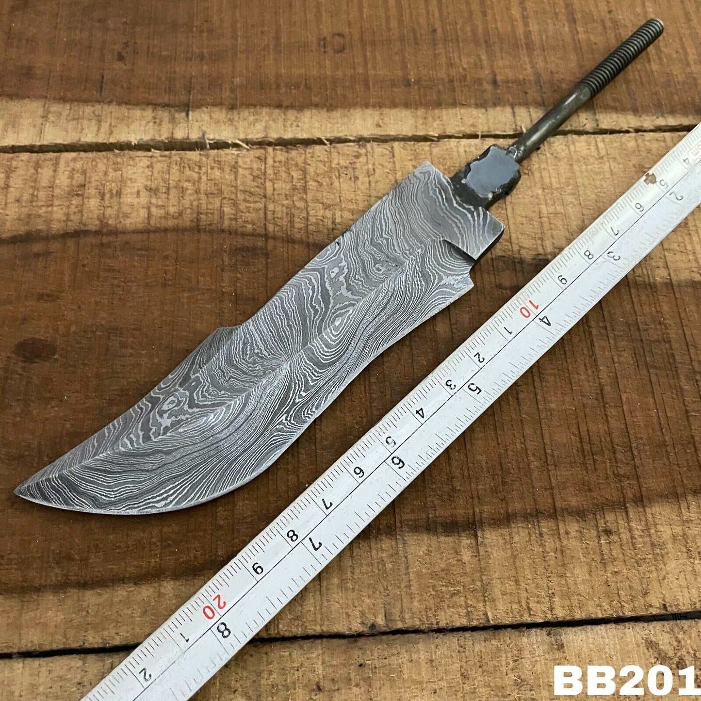 SHARDBLADE Custom Hand Forged Damascus Steel Hunting Rat Tail Blank Blade knife