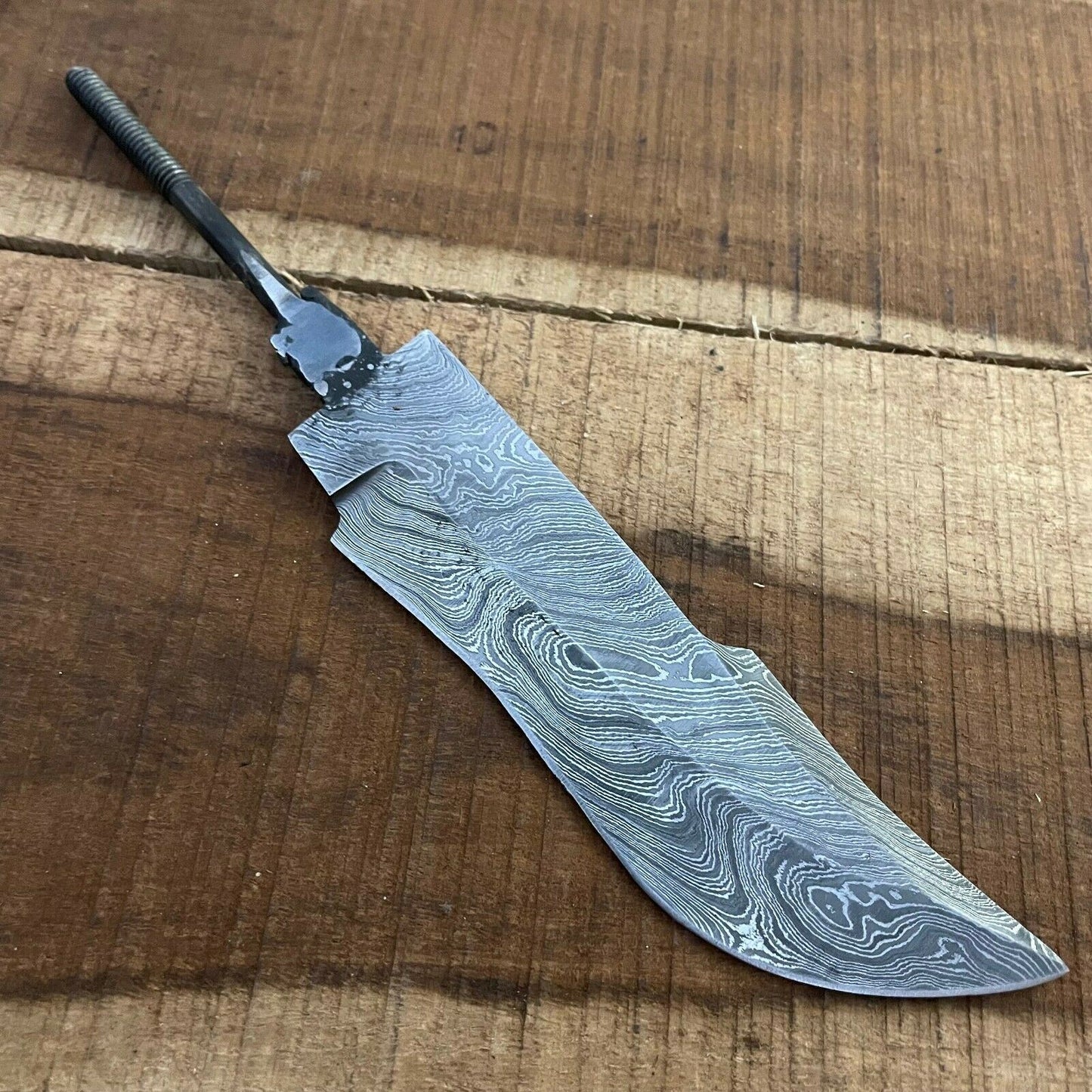 SHARDBLADE Custom Hand Forged Damascus Steel Hunting Rat Tail Blank Blade knife