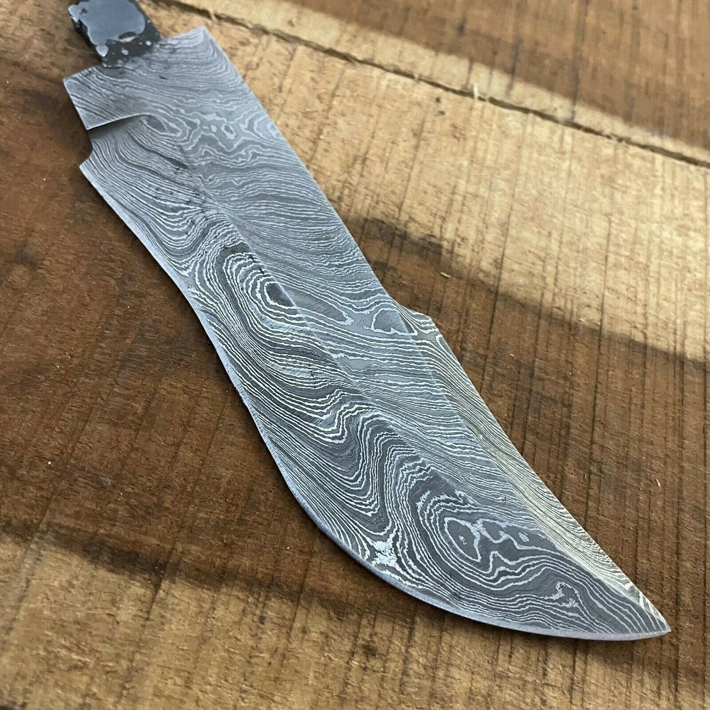 SHARDBLADE Custom Hand Forged Damascus Steel Hunting Rat Tail Blank Blade knife