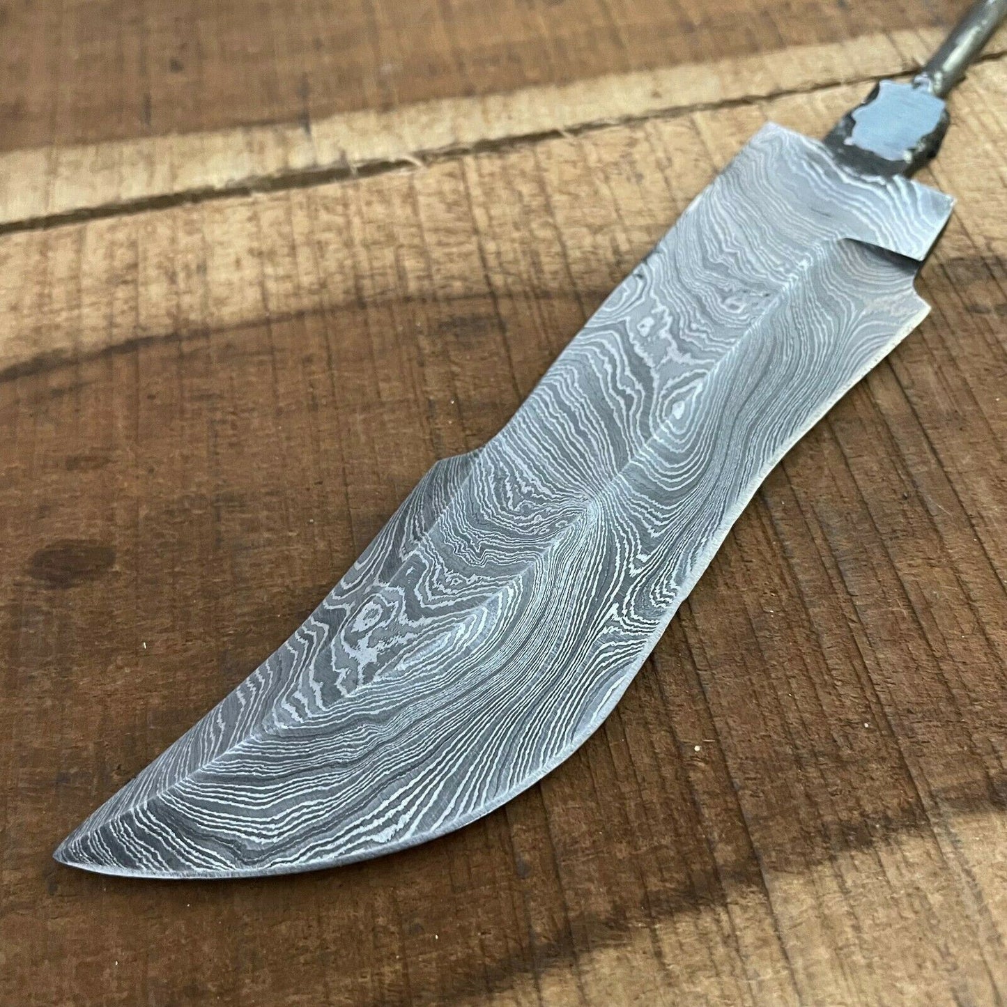 SHARDBLADE Custom Hand Forged Damascus Steel Hunting Rat Tail Blank Blade knife