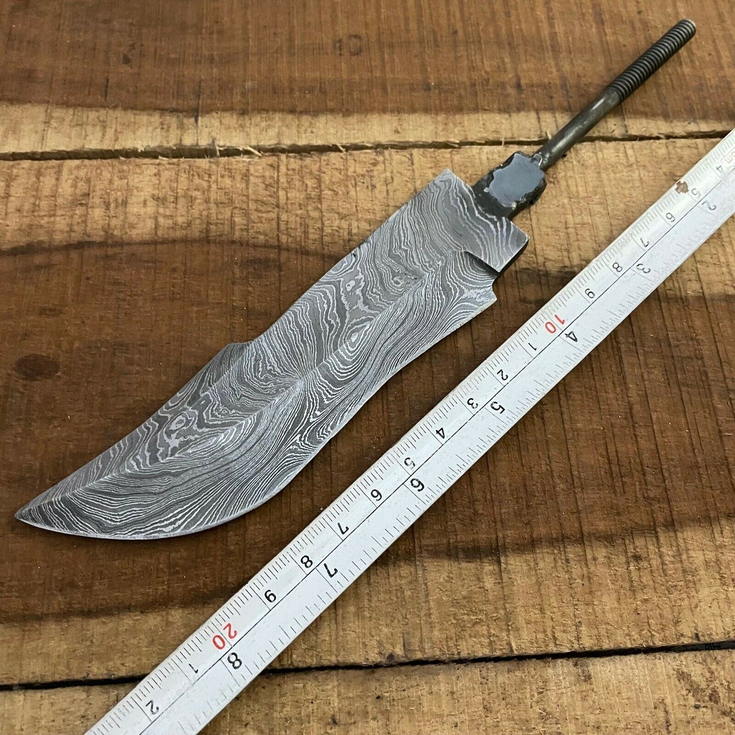 SHARDBLADE Custom Hand Forged Damascus Steel Hunting Rat Tail Blank Blade knife