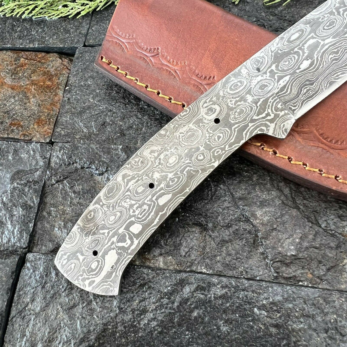 SHARDBLADE Custom Hand Forged Damascus Steel Hunting Skinner Blank Blade knife