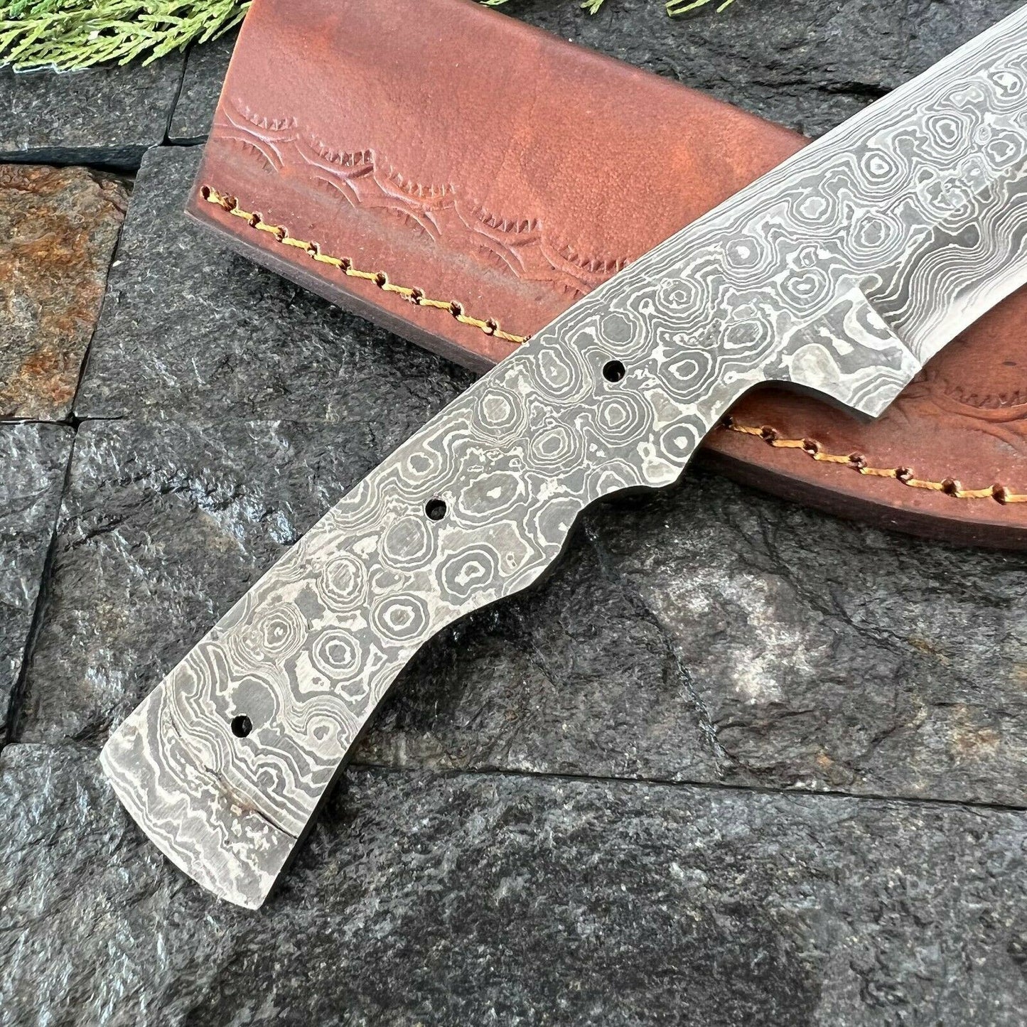 SHARDBLADE Custom Hand Forged Damascus Steel Hunting Skinner Blank Blade knife