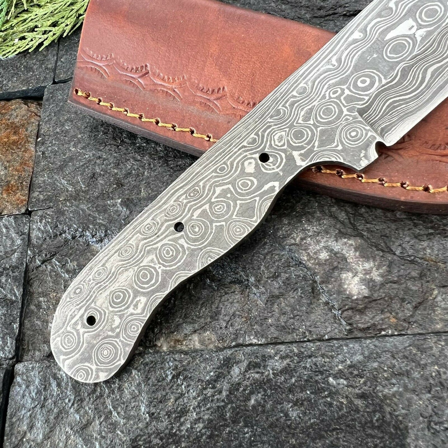 SHARDBLADE Custom Hand Forged Damascus Steel Hunting Skinner Blank Blade knife