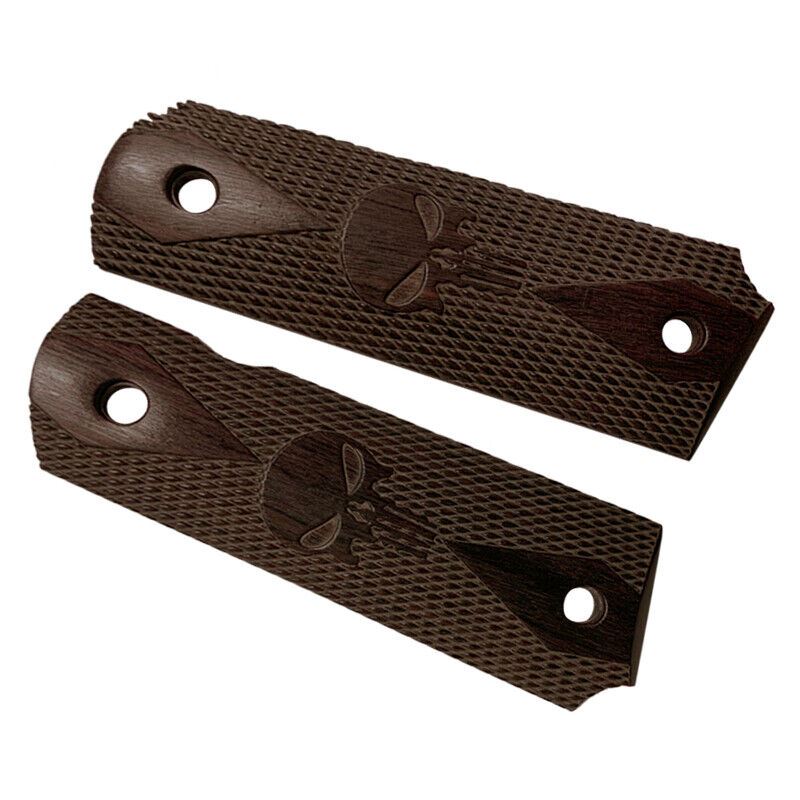1911 GRIPS FULL SIZE ROSEWOOD W/SCREW PUNISHER FITS SPRINGFIELD COLT ROCK ISLAND