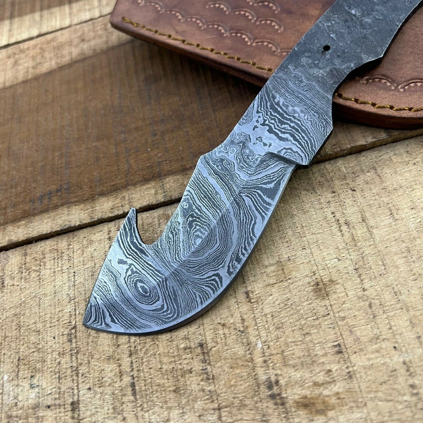 SHARDBLADE Custom Hand Forged Damascus Steel Hunting Skinner Blank Blade knife