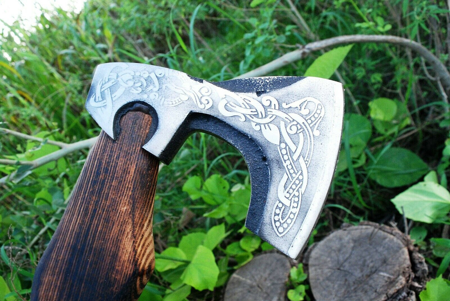 Viking HANDMADE FORGED High Carbon STEEL TOMAHAWK, HATCHET,AXE,INTEGRAL, Axe