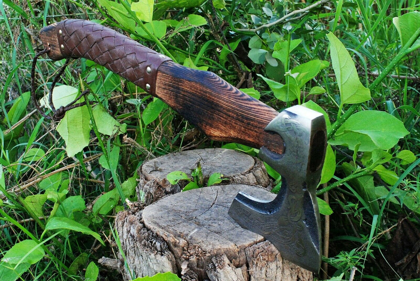 Viking HANDMADE FORGED High Carbon STEEL TOMAHAWK, HATCHET,AXE,INTEGRAL, Axe